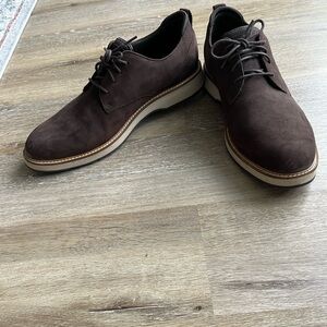 Brown Suede Cole Haan Lace up boots